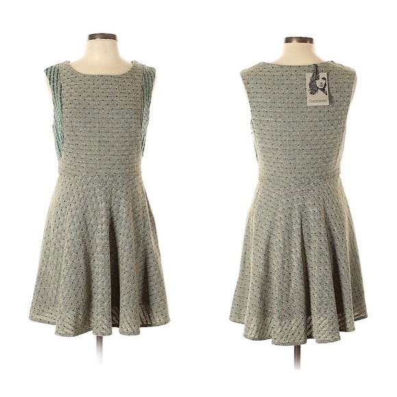 Coconinno Dresses & Skirts - New Coconinno Vintage Berkeley Sleeveless Sweater Dress Size XL Green Wool